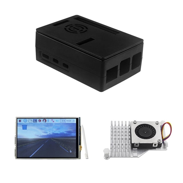 BTOER for Raspberry Pi Display, 3.5 inch with Case, 480x320 60 FPS with Active Cooler