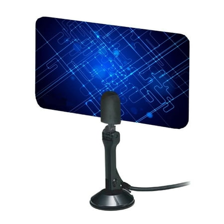 Digital Indoor TV Antenna HDTV DTV Box Ready HD VHF UHF Flat Design High