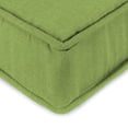 thumbnail image 3 of Jordan Manufacturing 45" x 22" McHusk Leaf Green Crosshatch Rectangular Outdoor Deep Seat Chair Cushion Set with Ties and Welt, 3 of 12