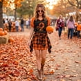 thumbnail image 5 of Textilo Halloween Print T-Shirt for Women Raglan Short Sleeve V-Neck Shirt Witch Graphic Tshirts Halloween Funny Spooky Season Vintage Tee, 5 of 8