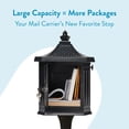 thumbnail image 4 of Architectural Mailboxes Pedestal Cast Aluminum, Large, Mailbox and Post Kit in Black, 4 of 13