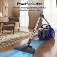 thumbnail image 2 of Vacuum Cleaner, 1200W 3.6 QT Bagless Canister Vacuum, Turbo Brush, Double HEPA Filter, Blue, 2 of 7