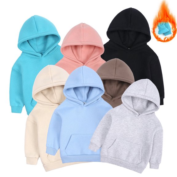 SOFTCCLO Hoodies for Boys Cool Print Fall Winter Comfort Casual Pullover Hoodie Top Boys Hoodies Size 2-3Y