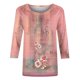 thumbnail image 4 of ICHUANYI Clearance Women's Fashion Printed Loose T-shirt 3/4 Sleeves Blouse Round Neck Casual Tops(Pink, L) ICHUANYI WER2023080809043, 4 of 4