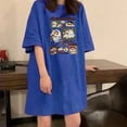 thumbnail image 1 of Camisón de Anime Crayon Shin-Chan de dibujos animados coreanos Y2K para chica dulce, vestido de pijama de cuello redondo de algodón holgado a la moda de manga corta para verano, 1 of 4