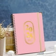 thumbnail image 3 of Lksixu 2025 Planner Coil Notebook, A5 Hardcover Schedule Book With Separate Pages, 120 GSM Thick Paper Weekly & Monthly Organizer Notebook with Tabs and Elastic Closure Academic Appointment Book, 3 of 9