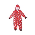 thumbnail image 4 of Christmas Family Matching Hoodie Pajamas Santa Claus Romper Long Sleeve Onesie Jumpsuit Zipper Pjs, 4 of 6