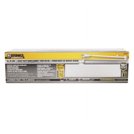 Condition photo showing Good Condition for brinks commercial 5035124 aluminum steel hydraulic grade 1 door closer