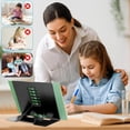 thumbnail image 3 of Adjustable Book Holder, Foldable Cookbook Stand for Reading, Heavy Duty Steel Frame with Non-Slip Pad for Hands-Free Use in Kitchen, Office & Travel(Black)DSF, 3 of 8