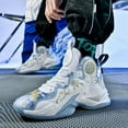 thumbnail image 6 of Bolognifi Men's High - Top Basketball Shoes with Unique Pattern Design, Lightweight and Durable for Sports, 6 of 6