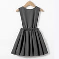 thumbnail image 3 of YOUYEDIAN Back to School Uniform Dresses for Girls Sleeveless V Neck Pleated Dress, 3 of 4
