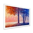 thumbnail image 2 of Designart 'Colorful Autumn Forest Trees Along Beautiful River' Lake House Framed Art Print, 2 of 4