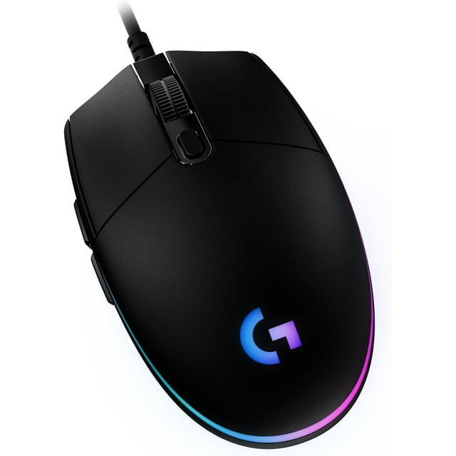 Ratón Gaming Logitech G102/G203 con cable 8000 DPI RGB negro