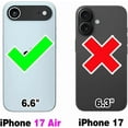 thumbnail image 6 of Asuwish Screen Protector Included PU Leather Soft Shell Wallet Cell Phone Case with Screen Protector for iPhone 17 Air, Black, 6 of 9