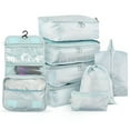 thumbnail image 1 of 8-Piece Premium Polyester Storage Set: Versatile Organizers for Travel, Bedroom & Living Room – Includes Shoe Bag, Drawstring Pocket, Flat Pouch, Hangable Wash Bag, Underwear Case, & 3 Sizes of, 1 of 7