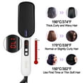 thumbnail image 3 of Fixm 2 in 1 Ionic Hair Straightening Brush Hair Straightener Brush Iron w/ Double Negative ions Anti-scald Auto Shut-Off, 3 of 7