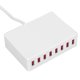 thumbnail image 2 of 2.4A 50W 8 puertos USB cargador portátil USB estación de carga inteligente de escritorio para teléfonos tabletas, 2 of 10