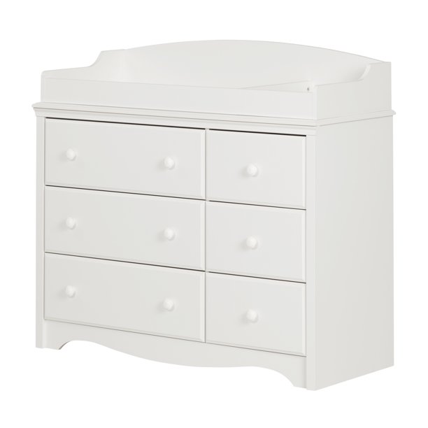 South Shore Angel Changing Table/Dresser with 6 Drawers, Multiple