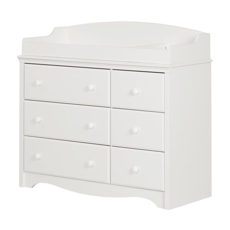 South Shore Angel Changing Table/Dresser with 6 Drawers, Multiple Finishes