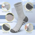 thumbnail image 4 of 6 Pairs Mens Cushioned Crew Socks, Moisture Wicking Athletic Work Socks, 4 of 6