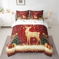 thumbnail image 2 of Castle Fairy Teenagers Golden Deer 7-Piece Twin Bedding Sets,Festival Xmas Bedding Comforter Set,Sparkling Sequin Breathable Sheet Sets,Microfiber Bedroom Decor, 2 of 8