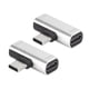 thumbnail image 1 of 2PCS TypeC Converter Splitter Dual 2 en 1 a auriculares Adaptador de cargador de audio USB Plata (Plata), 1 of 5