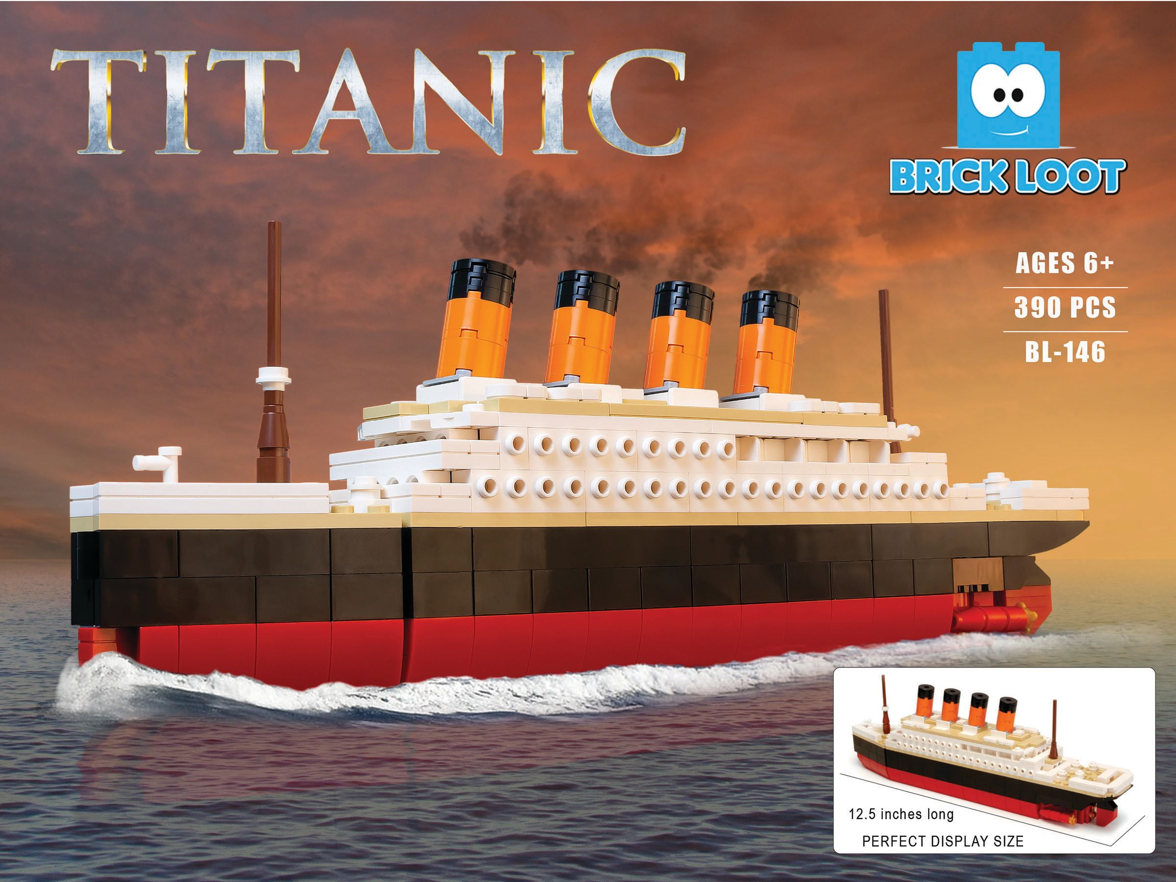 1860pcs Titanic Ship Legoed Building Blocks Educational Toys Model Complete Set 