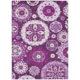 thumbnail image 2 of Addison Rugs Chantille Indoor/Outdoor Transitional Kaleidoscope Eggplant Washable Rectangle Rug, 3' x 5', 2 of 6