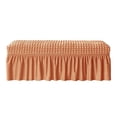 thumbnail image 3 of Funda para asiento de banco, lavable, suave, protectora para banco de comedor Naranja, 3 of 9