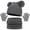 Gray, variant on jobturf Kids Beanie Cute Pom Poms Winter Hats with Neck Warmer Gloves Matching Sets Cozy Warm Skull Cap Scarf and Glove 3 Piece Outfits Size 2-12 Years