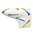 thumbnail image 2 of Mazo de Golf, cubierta para cabeza de Putter, protección para Putter de Golf, Protector portátil para entrenamiento de Golf, funda para cabeza de palo Tira Recta Blanca, 2 of 8