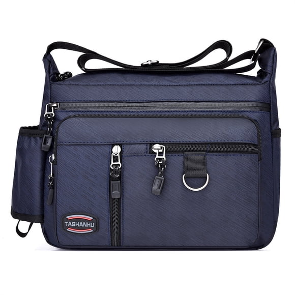 Bandolera de tela Oxford para hombre, con varios compartimentos