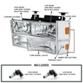 thumbnail image 3 of Spec-D Tuning Chrome Headlights + Bumper Lights + Corner Lights Compatible with 1988-1993 GMC Chevy Pickup, Left + Right Pair Headlamps Assembly, 3 of 7
