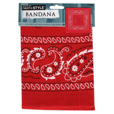 Next Style Single Bandana, Red Paisley