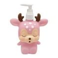 thumbnail image 3 of Dispensador de jabón de manos con bomba, gel de baño para niños, subbotella, botella vacía rellenable con bomba Ciervo rosa, 3 of 9