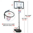 thumbnail image 3 of Yaheetech Cadre de Basketball pour Adultes, Stand de Basketball Standard Extérieur, Panier de Basketball Mobile Relevable, 3 of 11