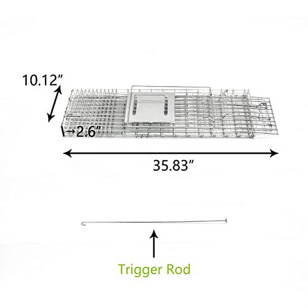 H&B Luxuries High Sensitivity Gravity Pedal Cage Rodent Trap, Large, 2 Count