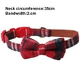 thumbnail image 2 of Dog and Cat collars with detachable adjustable bow ties, gentlemanly, Red 35CM, 2 of 5