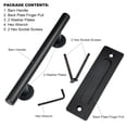 thumbnail image 3 of Black Stainless Steel Vintage Barn Door Handle, 3 of 9