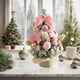 thumbnail image 5 of Árbol de Navidad rosa de mesa con luces y adornos | Mini árbol de Navidad artificial de 30 cm para decoración de escritorio | Decoración navideña DIY para el hogar y la oficina, 5 of 6