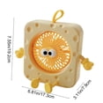thumbnail image 3 of Kieccall Desktop Square Portable Fan 3 Speed Adjustable Mini Cooling Fan for Home Office Study Summer Use, 3 of 6