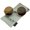 Gold / Brown, variant on zeroUV Unisex Super Large Oversize Slim Temple Round Sunglasses 61mm (Silver / Smoke-Pink) - 61mm