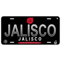 Black Jalisco Mexico Novelty Car License Plate