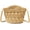 Khaki, variant on Handwoven Crossbody Handbag Summer Beach Bucket bag Cotton Crochet Shoulder Bag Basket Purse for Women