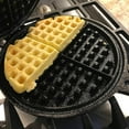 thumbnail image 4 of Lehman's Cast Iron Waffle Maker, Hinged Non-Electric Waffle Iron for Stovetop or Grill, 8 Pounds, 4 of 7