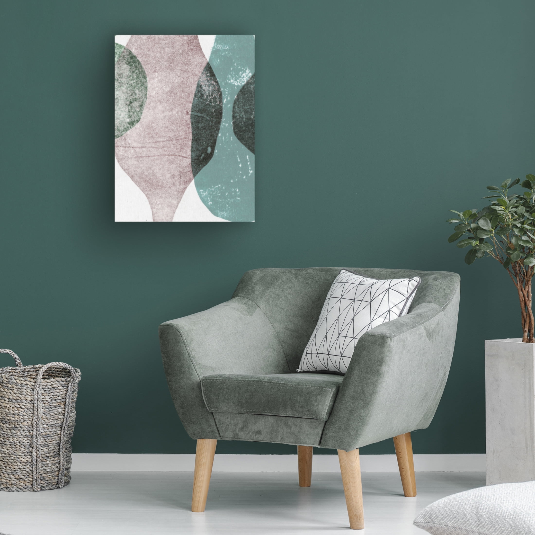 Canvas Wall Art - Pernille Folcarelli 'Vases 2 Teal' Wall Art for Living Room, Bedroom, or Office Décor by Trademark Fine Art - 18 x 24 Inches