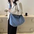 thumbnail image 2 of Bolso de mujer Bolso de hombro tipo bandolera Bolso de estudiante Bolso de mensajero (Azul claro), 2 of 8