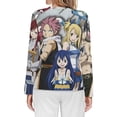 thumbnail image 2 of Fairy Tail Women’s Pajama Top 3D Digital Print Sleepwear Trendy Crewneck Pullovers Long Sleeve Shirts 4XL, 2 of 8