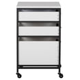 thumbnail image 4 of Charcoal/White 27" H 3-Drawer Mobile Storage Organizer Cart for Bathroom, Kitchen, , Home Office or Laundry Rooms, 4 of 6