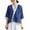 Navy-Shirts, variant on Jsaierl Womens 3/4 Length Sleeve Cotton Linen Tops Plus Size V Neck Shirts Retro Solid Petite Blouses Classic Elegant Tunic Top M-3XL